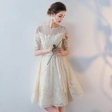 Load image into Gallery viewer, Elegant Half Sleeve Slim Banquet Evening Dress
