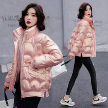 Load image into Gallery viewer, Woman Autumn Winter Wash Free Thick Short Padded Puffy Coat
