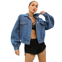 Load image into Gallery viewer, Casual Street Fashion Oversized Short Denim Jacket
