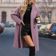 Carica l&#39;immagine nel visualizzatore di Gallery, 2022 Autunno Inverno Moda Donna Midi Lungo Spesso Faux Sherpa Shearling Soprabiti
