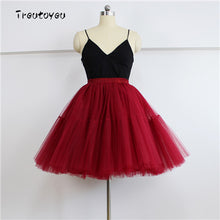Load image into Gallery viewer, High Waist Pleated Tulle Skirt Adult Tutu Short Puffy Skirts
