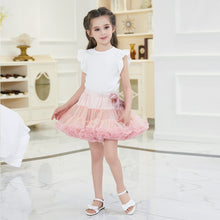 Load image into Gallery viewer, Little Girl&#39;s Bowknot Puffy Tulle Tutu Princess Short Skirt
