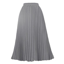 Load image into Gallery viewer, Printed Contrast Big Flare A Line Long Pleated Skirts
