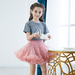 女の子用ふわふわチュールチュチュプリンセススカート