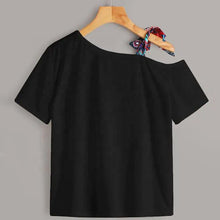 Laden Sie das Bild in den Galerie-Viewer, Trendy printed round neck short sleeve women cotton T-shirt lady summer tops
