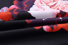 Load image into Gallery viewer, Halter Neck Hollow Shoulder Floral Printed Dress
