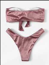 Load image into Gallery viewer, stylish sexy two pieces women swimwear bikini with bow
