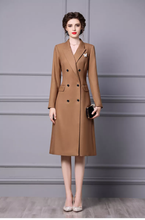 Load image into Gallery viewer, 2022 New Design Autumn Winter Slim Wool Midi Blazer Formal Dress
