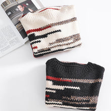Laden Sie das Bild in den Galerie-Viewer, Casual Long Sleeve Knit Thick Women Acrylic Sweater
