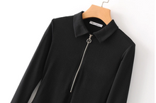 Laden Sie das Bild in den Galerie-Viewer, Trendy women clothing zipper thong bodysuit sexy custom winter long sleeve bodysuits for women
