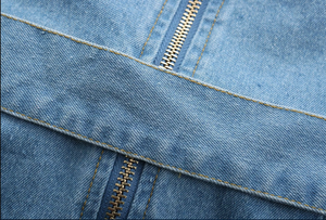 Strapless mermaid belted denim dress