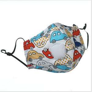 JAC-1 PM2.5 Anti-dust Kids Reusable Cotton Activated Carbon Filter Valve Mouth Cover Face Mask