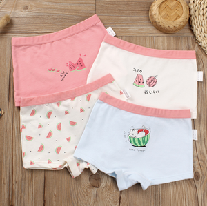 Kids Girls Hight Quality Stock 3-14Y Years Cartoon Printed Underwear Boxers