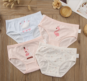 Kids Girls Hight Quality Stock 3-14Y Years Cartoon Printed Underwear Boxers
