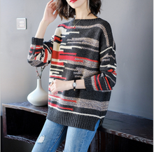 Laden Sie das Bild in den Galerie-Viewer, Casual Long Sleeve Knit Thick Women Acrylic Sweater
