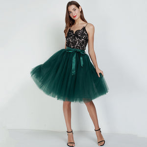 7-layer 65cm Puffy Tutu A Line Tulle skirt
